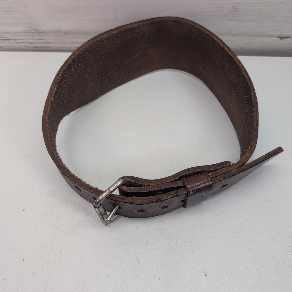 BOLLINGER Weight Lifting Belt MEDIUM Leather Body Building 34-38 Made in Mexico